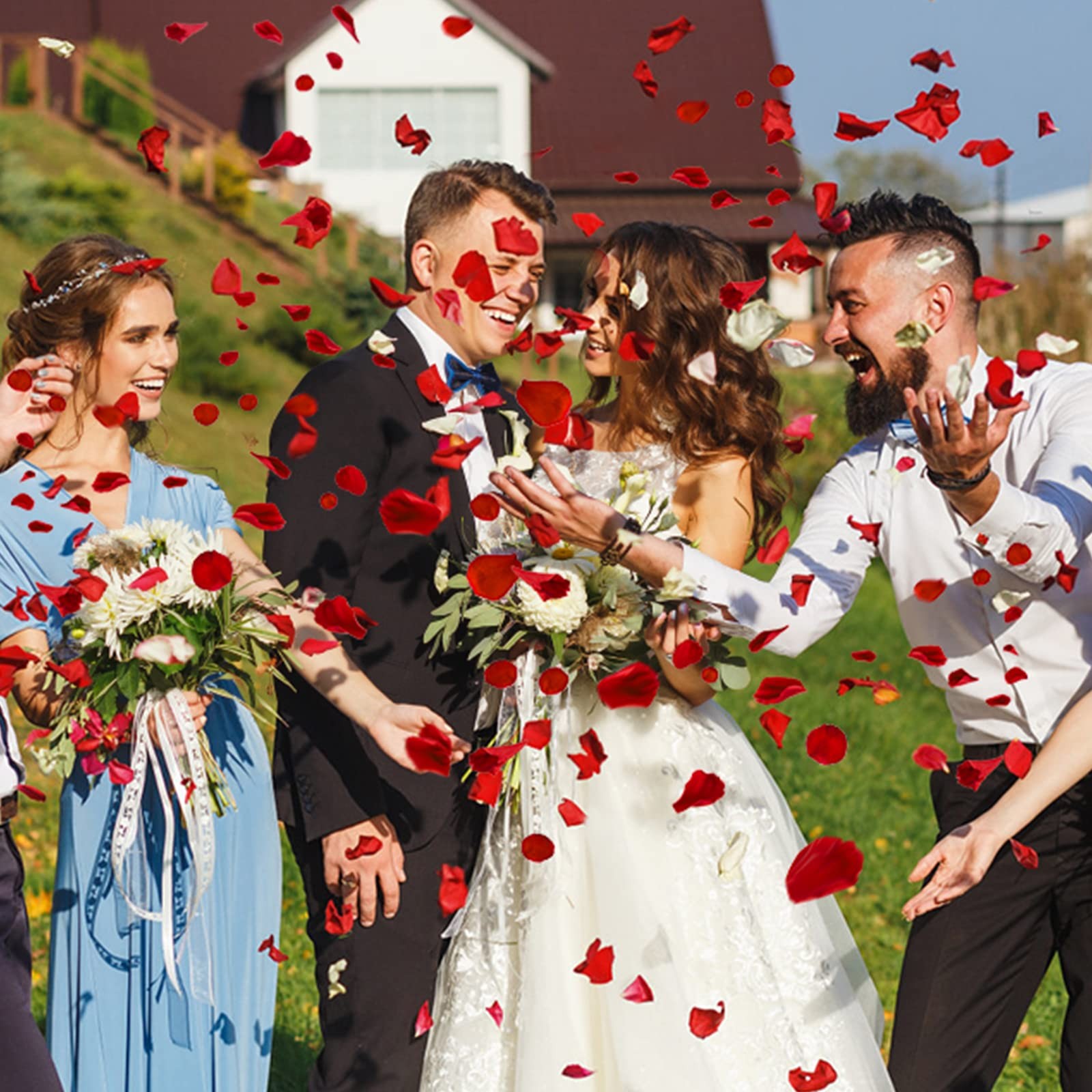 Rose Petals 5000 PCS Red Artificial Flower for Valentine’s Wedding Decor