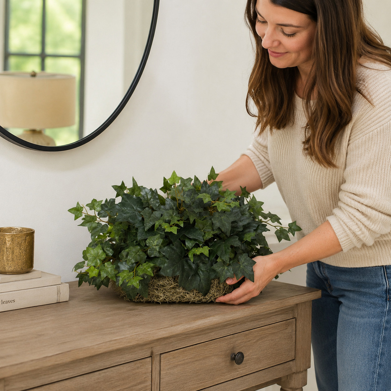 Ivy Ledge Plant (Set on Foam) Silk Plant