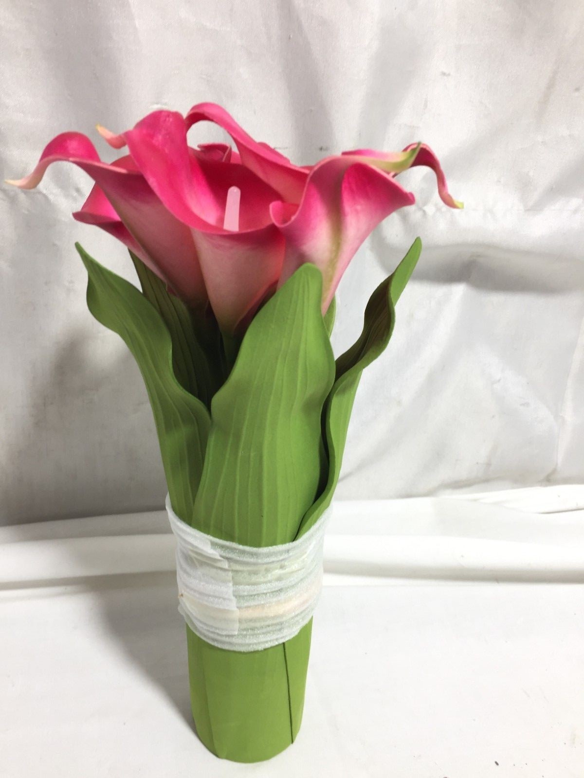 Home Seasons LED Artificial Flower LightUp Pink Lily Home Decor Battery Operated