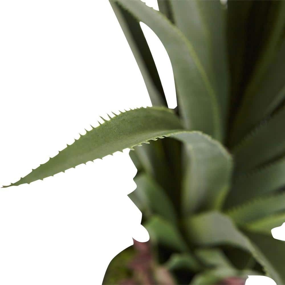Nearly Natural Spiked Agave Green Plant 4 ft. H Artificial Plastic Indoor Decor