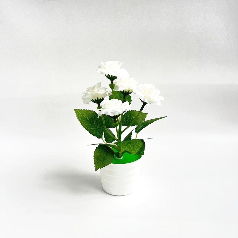 Artificial Rose Table Decor in Pot for Home Living Room Bedroom Styling