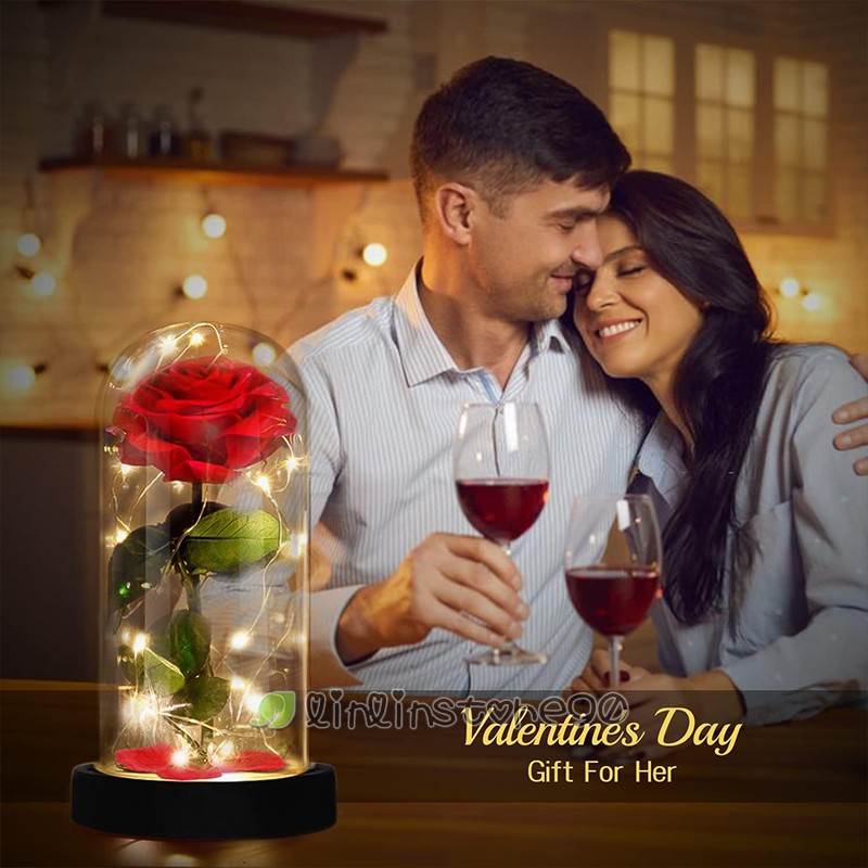 Christmas Gift for Women Mom Wife -LED Rose Flower for Women Birthday Valentines