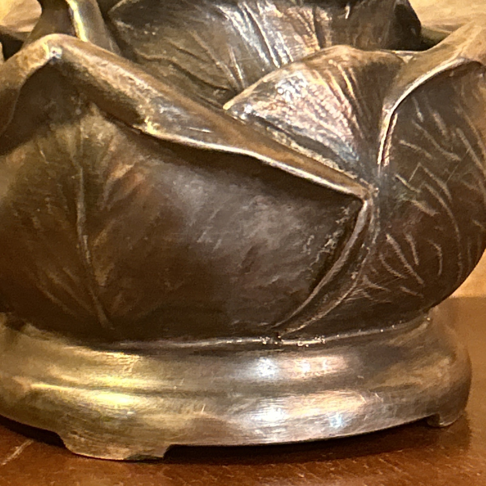Vintage 1976 Wallace Rose Floral Arrangement Frog Silver Plated Garden Zinnias
