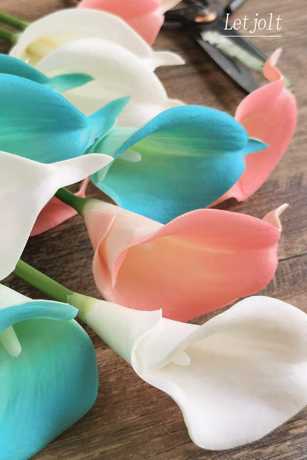 Artificial Calla Lily Flowers 12Pcs Light Pink Realistic Flower | Fake Flower…