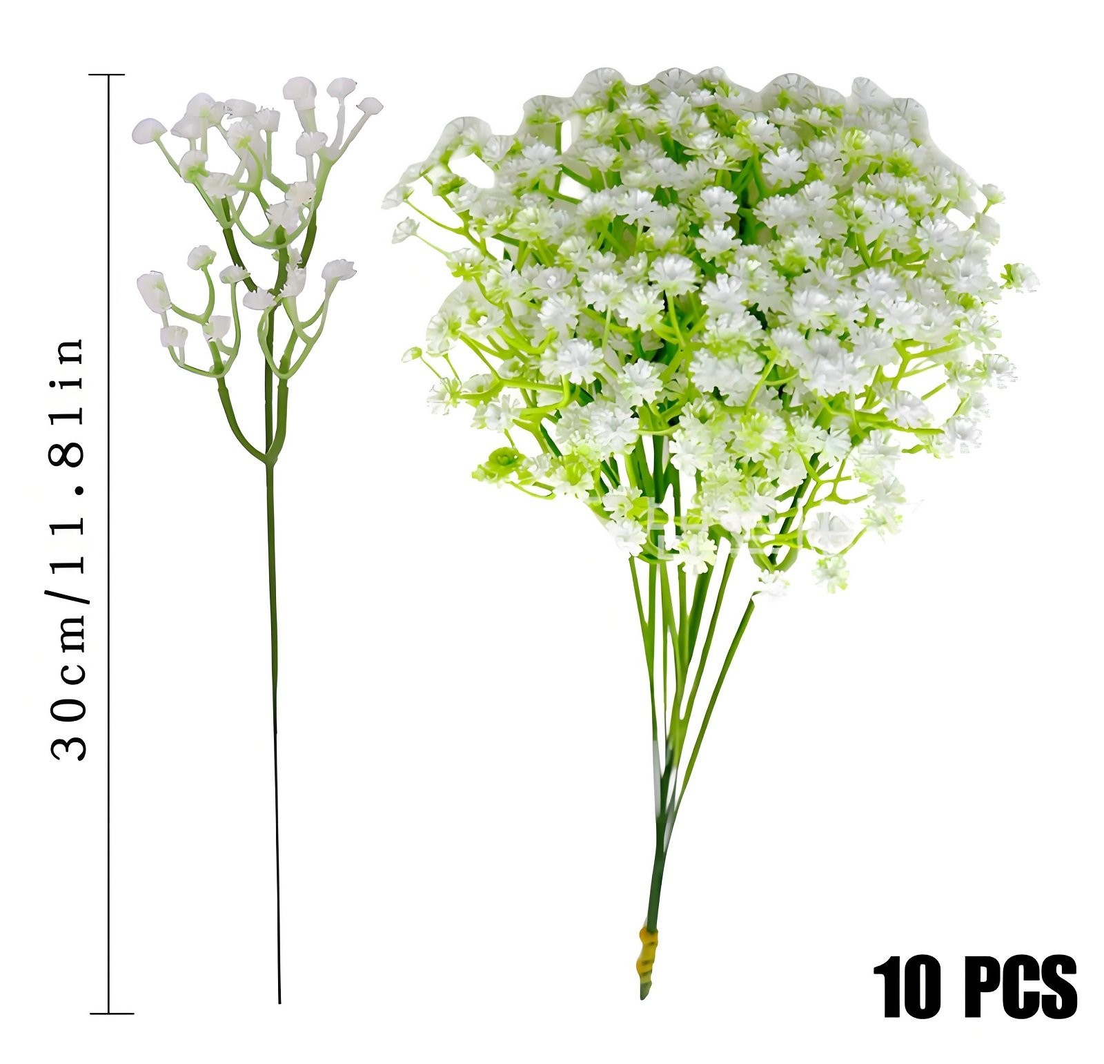 50× Artificial Baby Breath Flowers Fake Flowers Bulk Real Touch Bouquet Decor US
