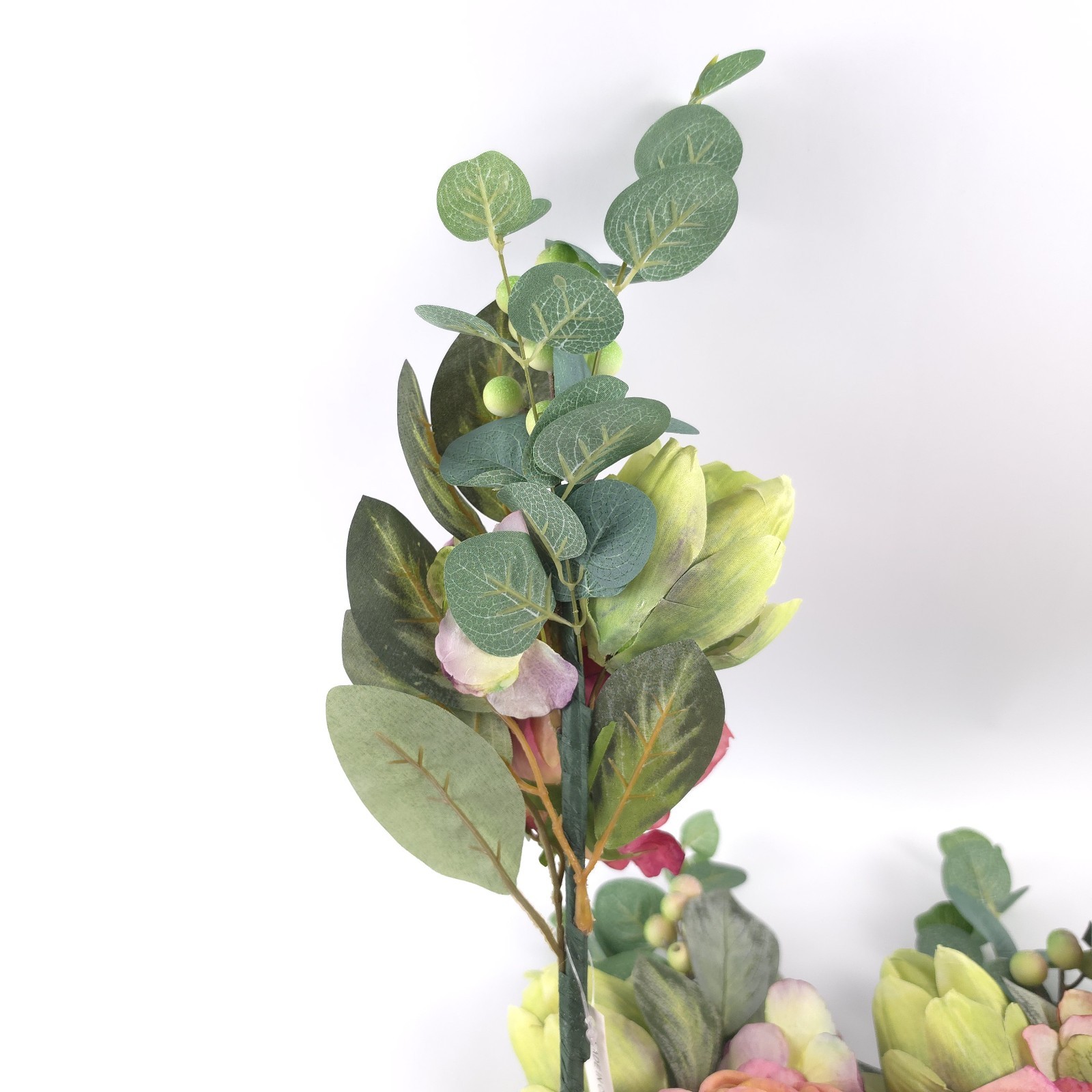4Pc Watercolor Rose, Hydrangea and Artichoke Picks by Valerie