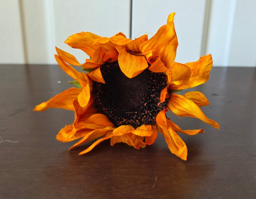 Hobby Lobby Sunflower Stem Pick Autumn Fall Orange
