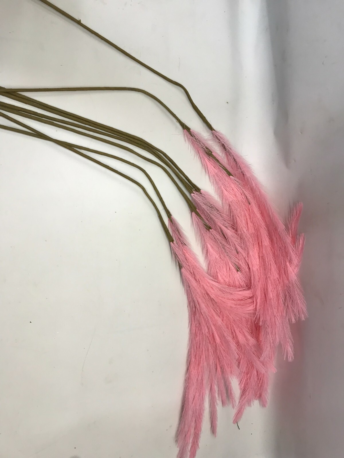 8 Synthetic Grass Ornamental PInk Cortaderia selloa in Home Garden 30in Length