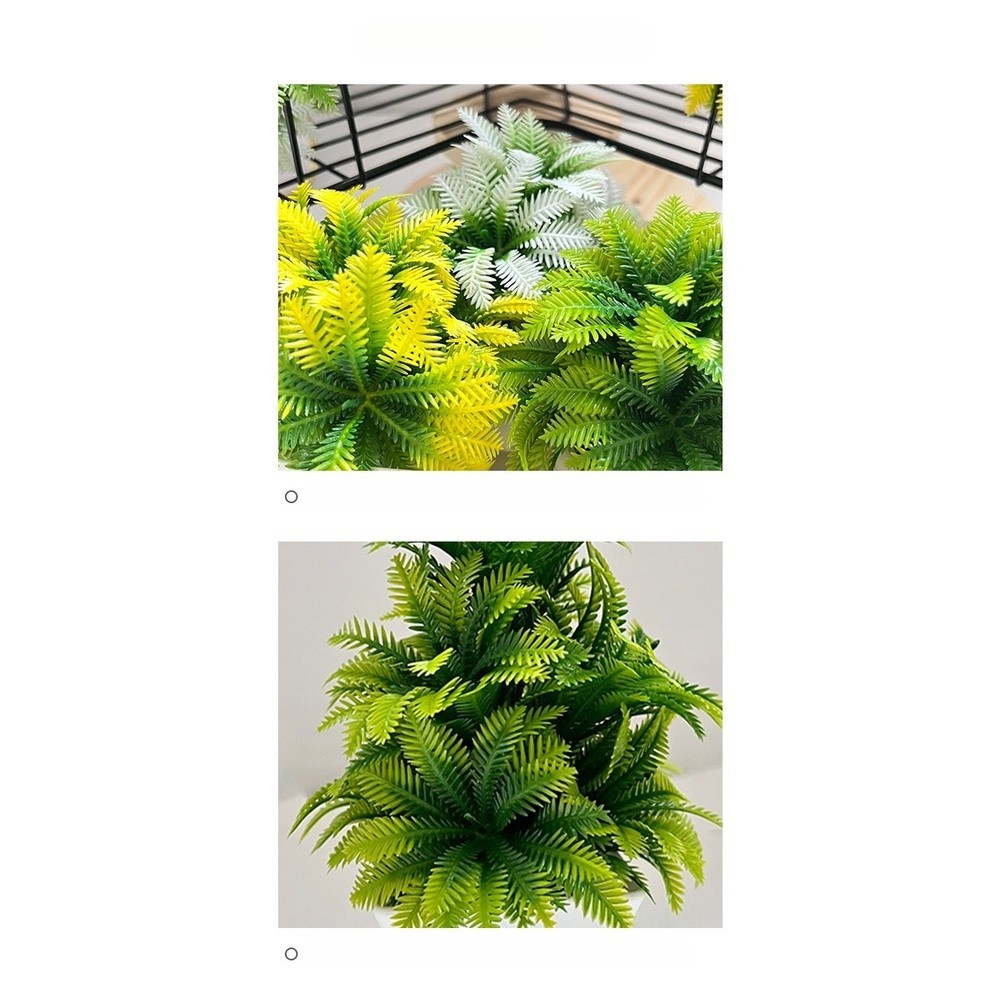 Coconut Leaf Faux Potted Plant for Contemporary Interior and Event Design