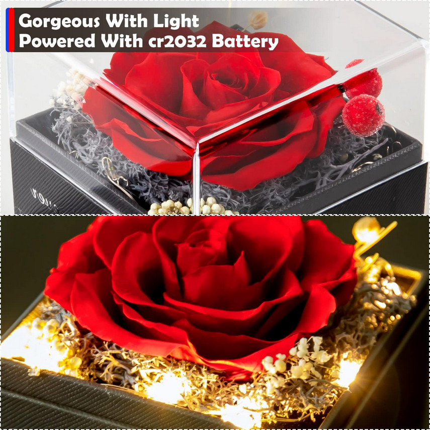 Preserved Real Roses – Anniversary, Mother’s Day, Valentine’s & Birthday Gifts f