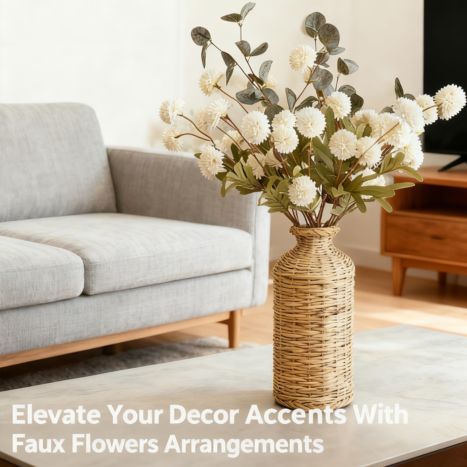 Artificial Petunia Arrangement,Weather Resistant Polyester, 12bundles Artific…