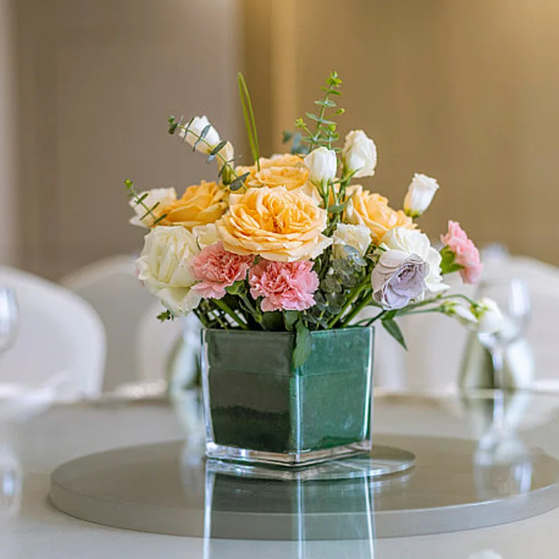 10Pcs 11.5cm Round Floral Foam Bricks for Wedding Party Table Arrangement