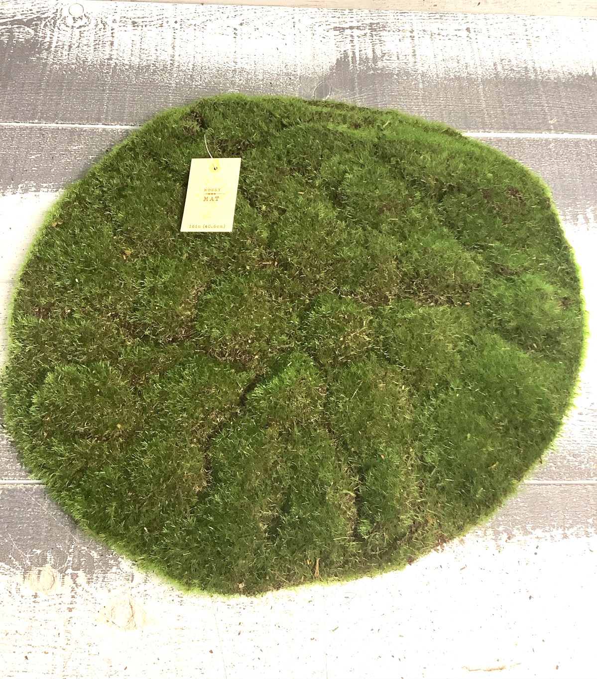 Mossy Mat For Fairy Garden; Crafts , Decor 16″ Wide