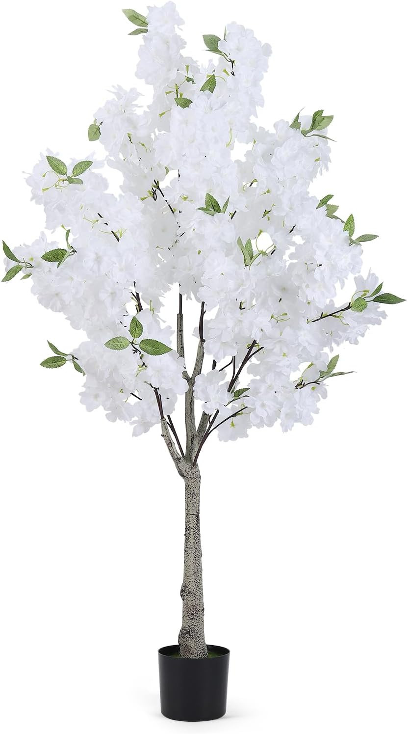 4FT Artificial Cherry Blossom Tree – Faux Pink Sakura for Home & Office Decor