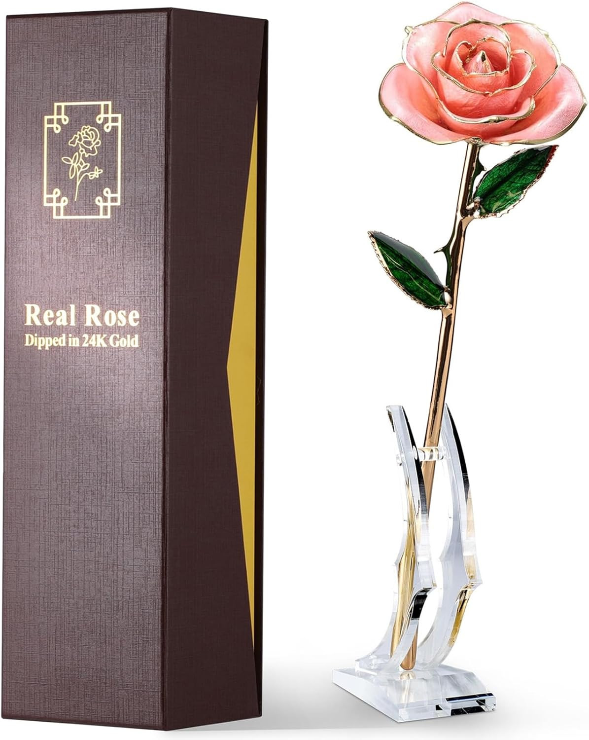 Gold Dipped Rose – Hand-Dipped Real 24K Gold Rose – Genuine One of a Kind – Eter