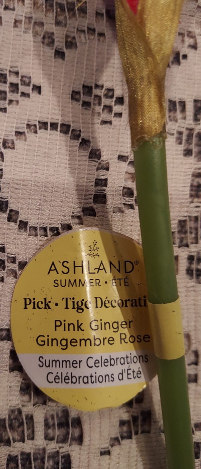 Ashland White Pink Geranium Bush Blue Heather Pink Ginger Pick Artificial Flower