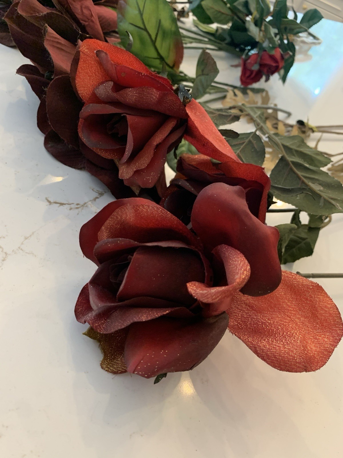 Realistic Artificial Flower Bundle 20” + Tall For A Large Vase