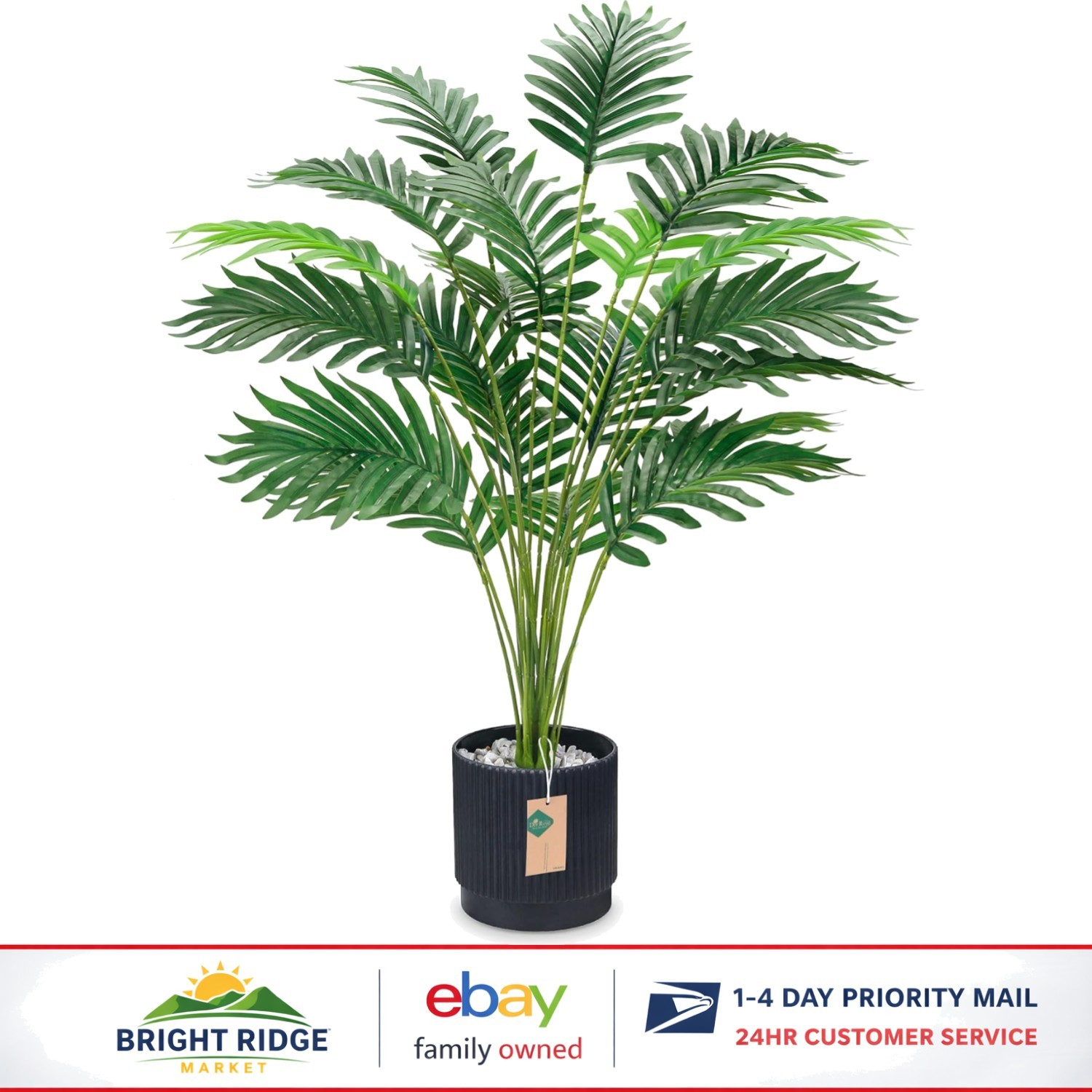 28-Inch Artificial Palm Tree for Indoor and Outdoor Home Decor and Styling