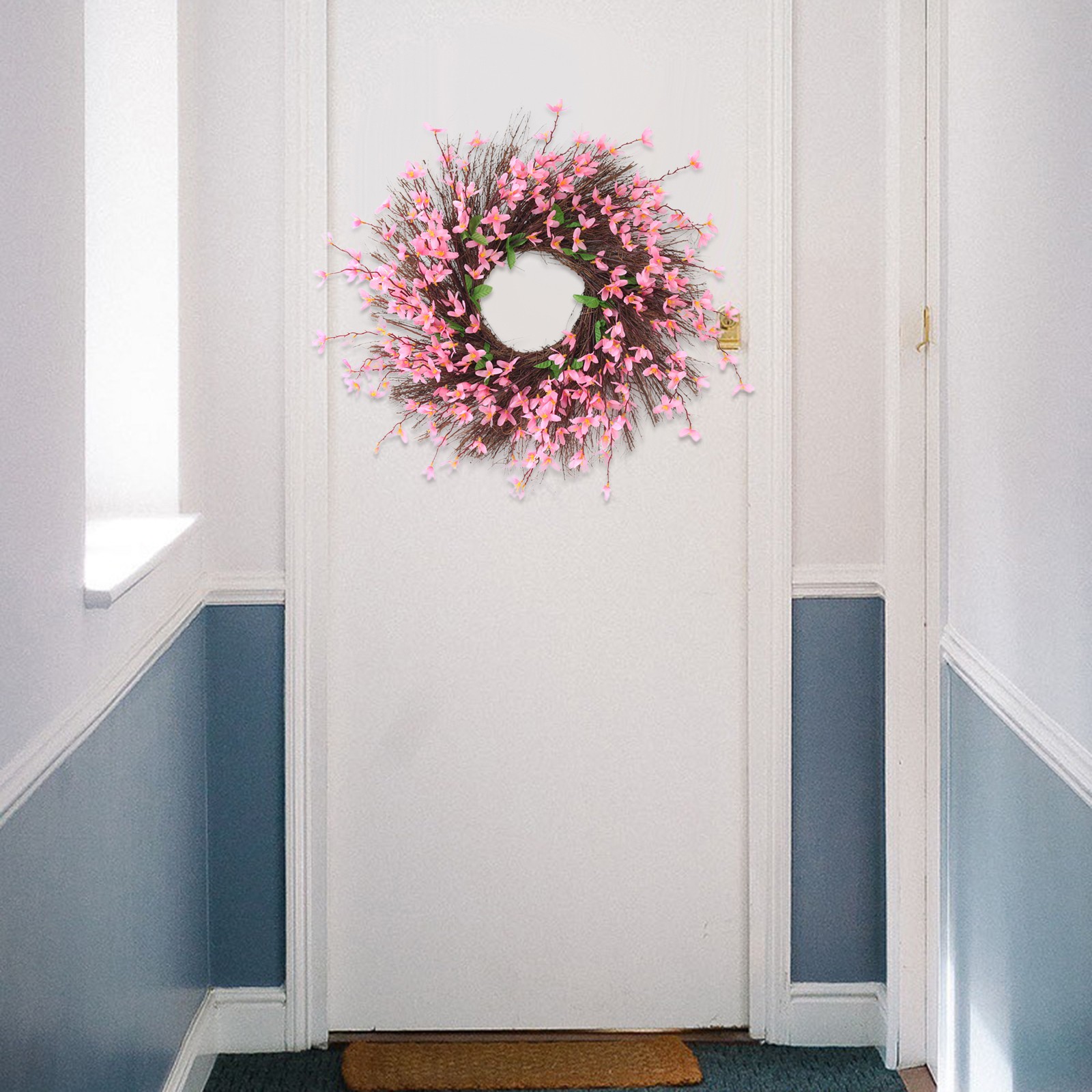 Beautiful Decorative Flower Wreath For Front Door Or Wall Excellent