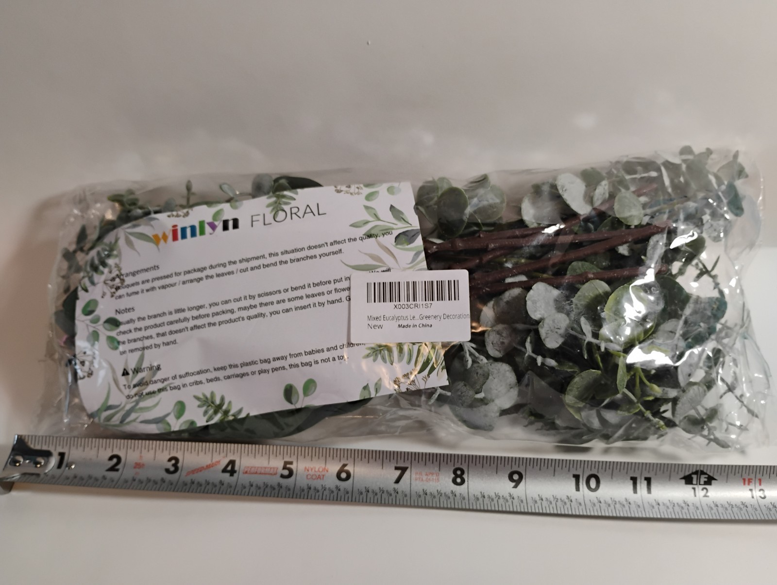 10pc Mixed Faux Eucalyptus Leaves Stems Floral Bouquet Craft Wedding Home Decor