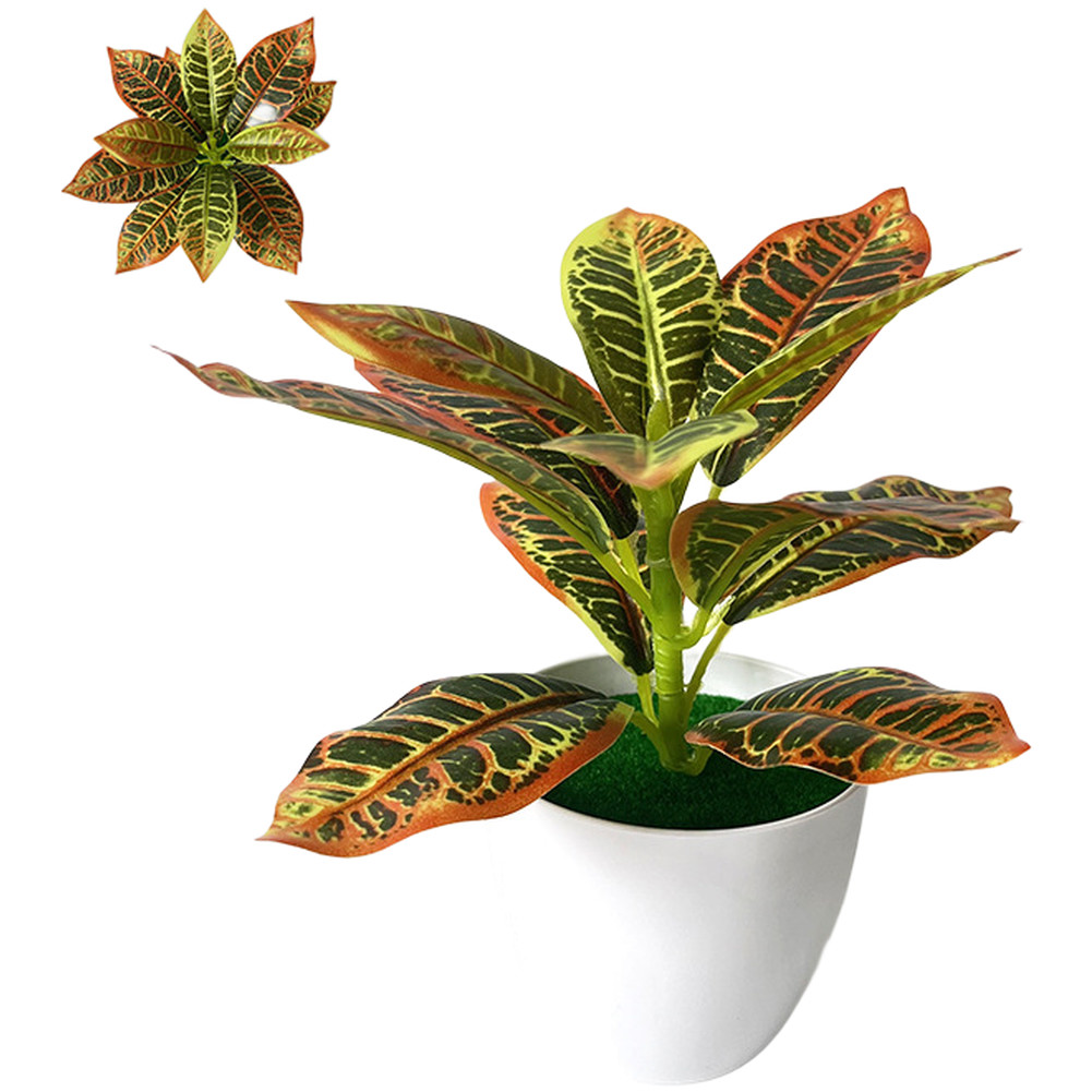 Compact Fake Plant 16cm Height for Photography Studio or Live Stream Backdrop