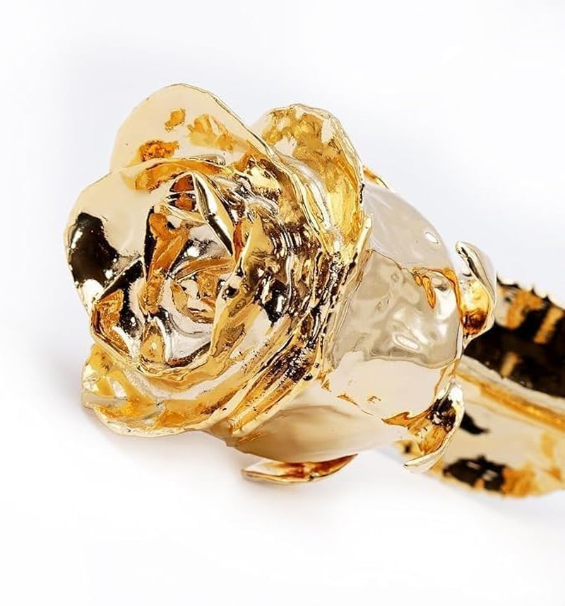 24K Gold Dipped Rose – Antique Preserved Flower for Home Decor & Gifts