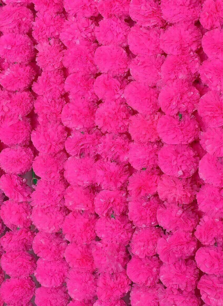10 PC Artificial marigold indian Event Wedding Flower Garlands Vine Decorative
