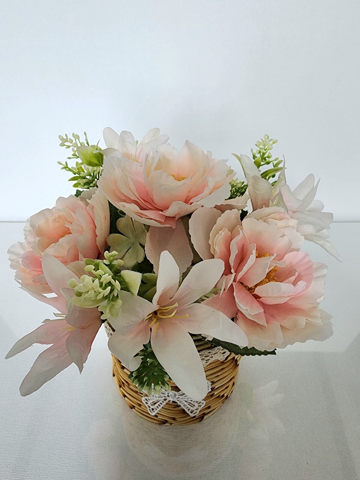 Artificial faux potted flowers plants home kitchen wedding office decorations