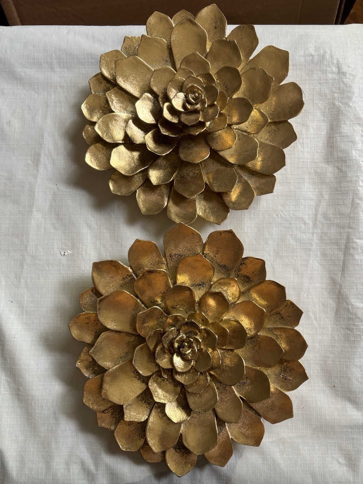 Boho Flower Wall Decor Gleaming Gold