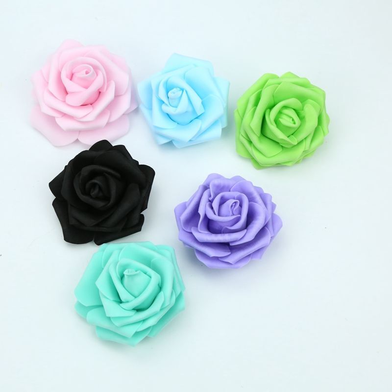 7CM Artificial Foam Roses Flower Home Wedding Decoration Garden Accessories DIY