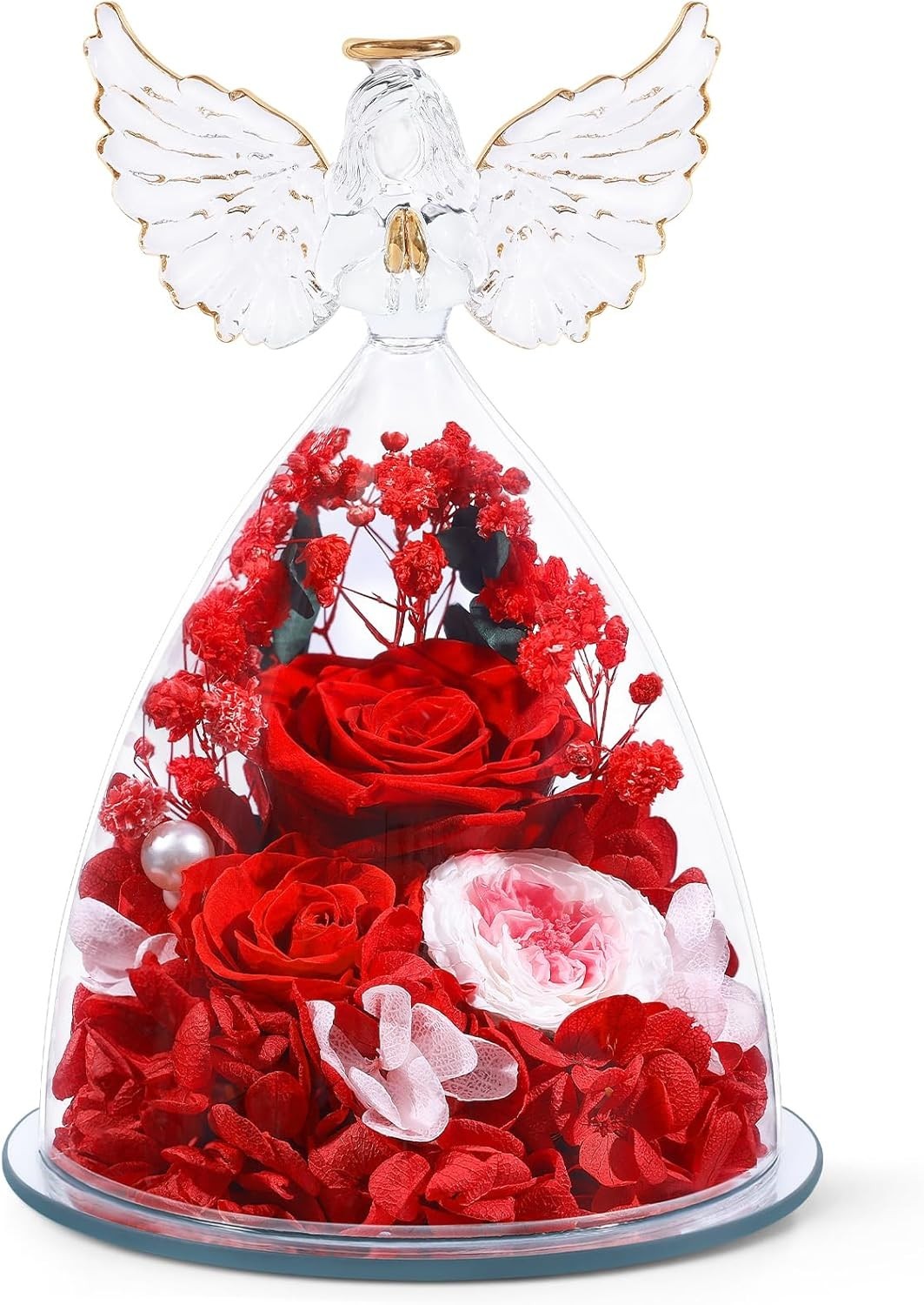 Valentines Day Gifts for Women Birthday Preserved Rose Forever Red