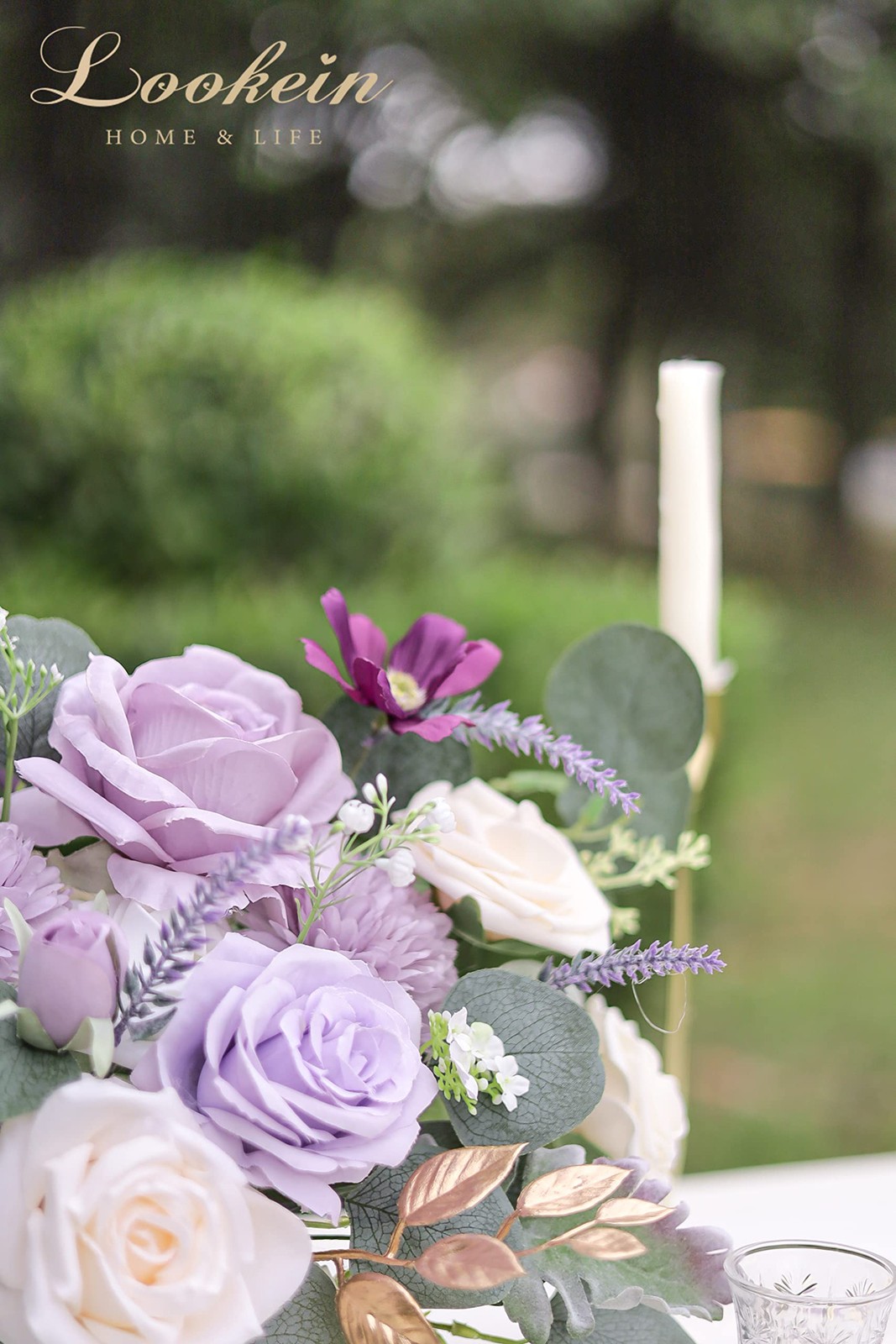 Artificial Flowers for DIY Wedding Decoration Bridal Bouquet Table Centerpiec…
