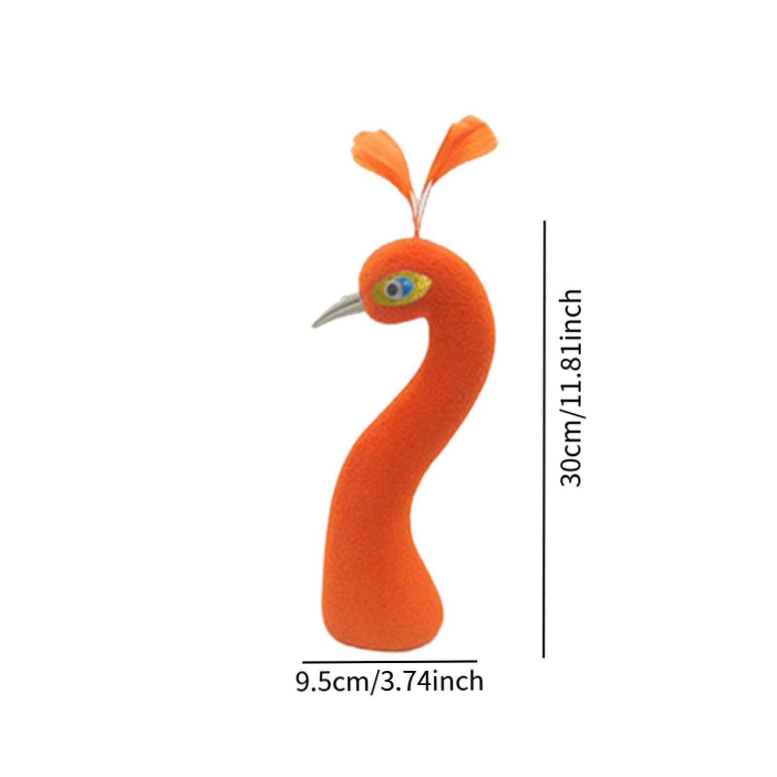 Peacock Mannequin Head Collectible Sculpture Suitable for Home Cabinet Bookshelf