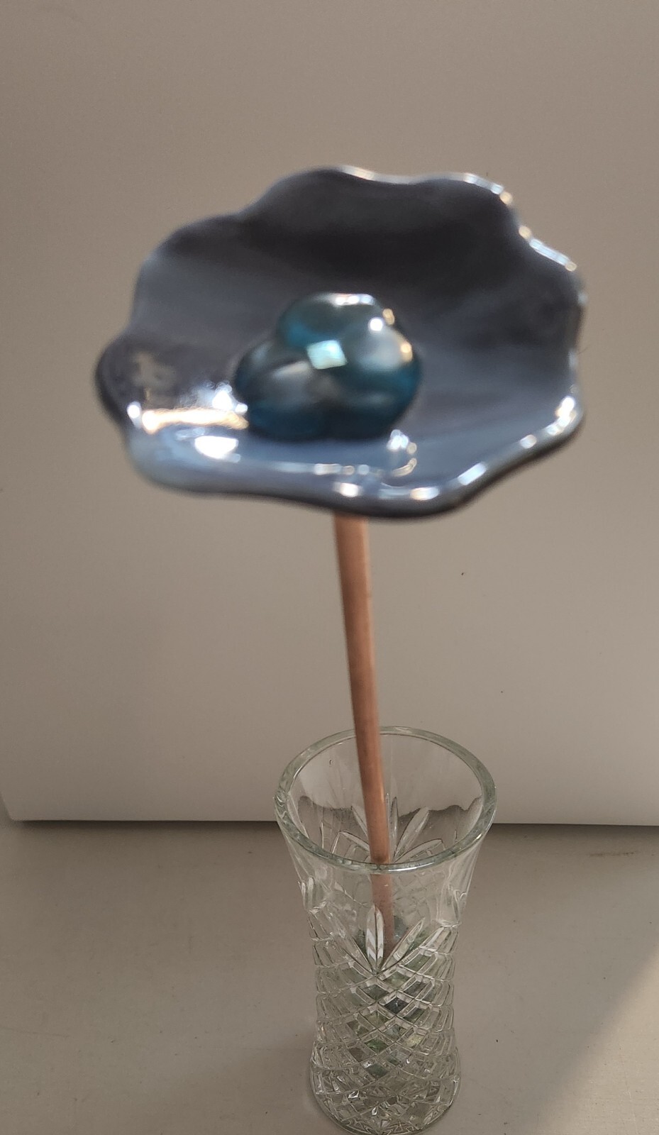 3″ to 3 1/4″ Forever Flowers – Handcrafted with Fused Glass (vase not included)