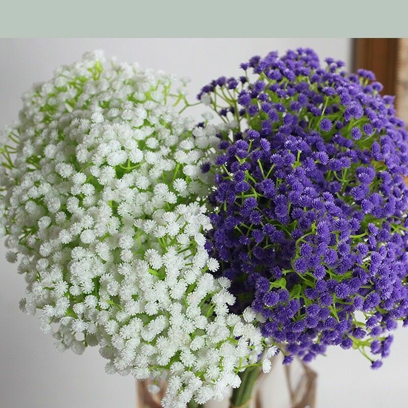 5/10/20 Stems Artificial Baby Breath Gypsophila Flowering Branches Home Decor
