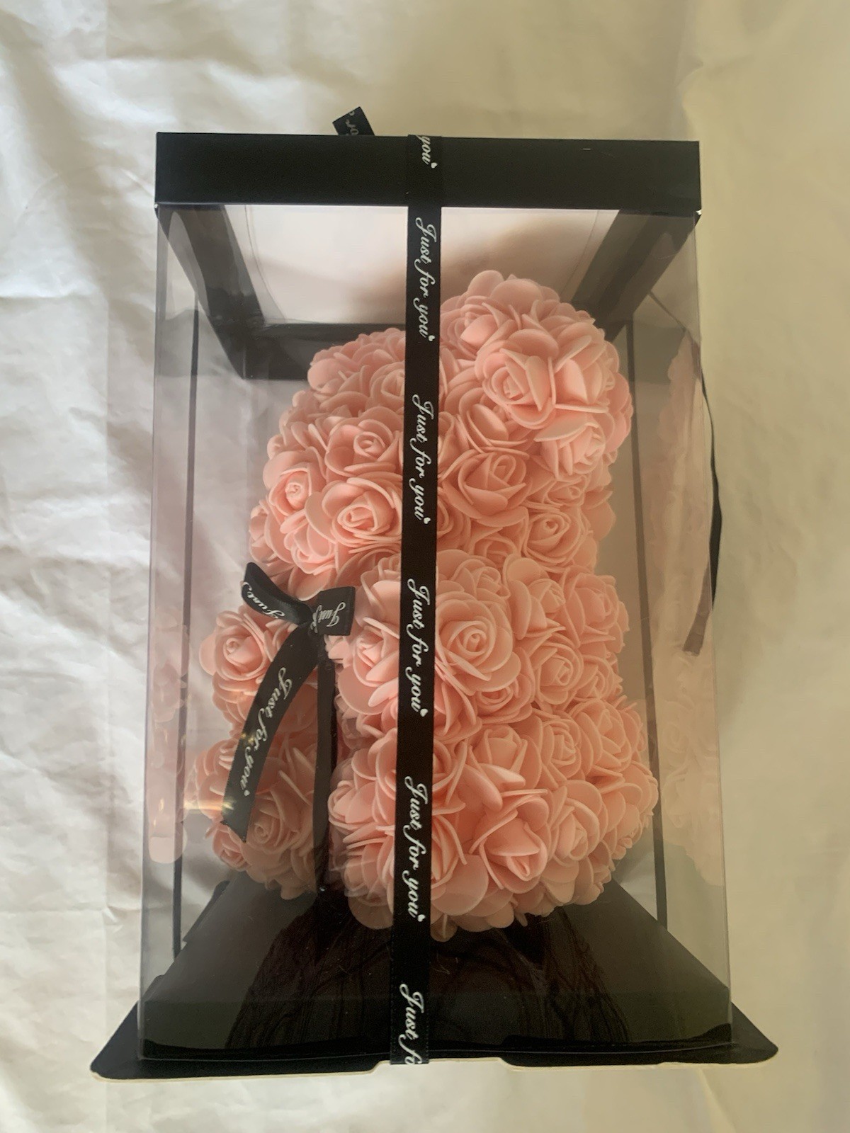 Wedding Rose Teddy Bear With Box For Women Valentines Girlfriend Birthday Gifts