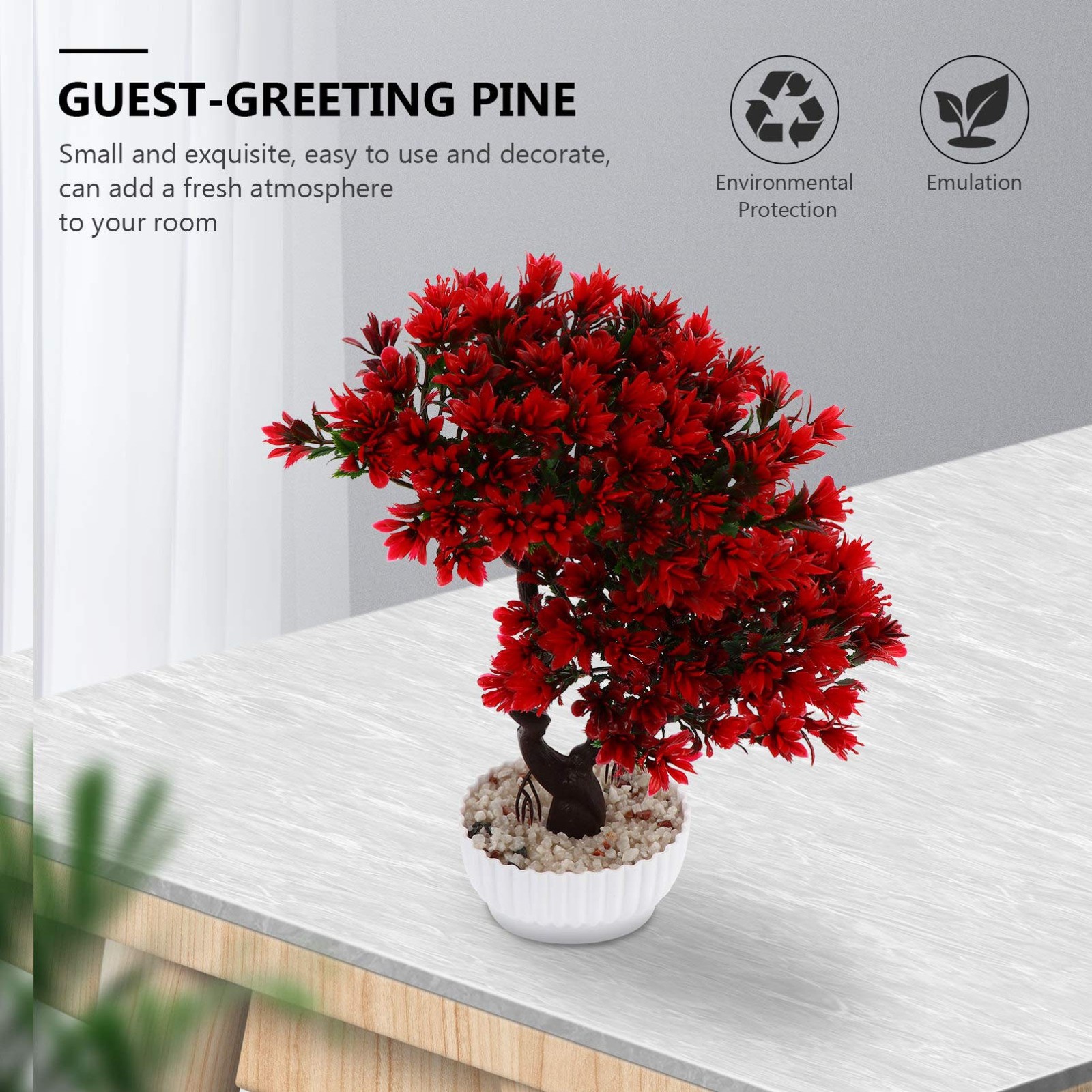 Fake Tree Artificial Bonsai Tree Plastic Fake Bonsai Tree Japanese Faux Potte…