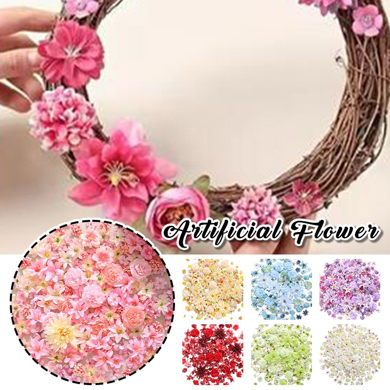 Mix Artificial Flowers Rose Wedding Valentine’s DIY Craft Gifts Home Decor NEW