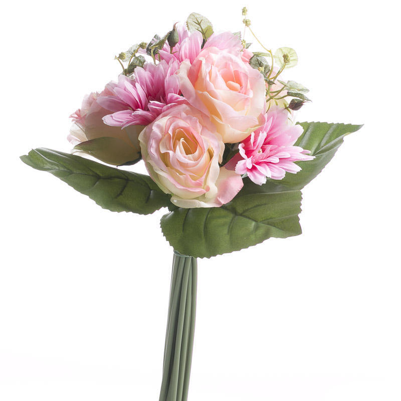 Factory Direct Craft Bountiful Artificial Soft Pink and Peach Gerbera Daisy
