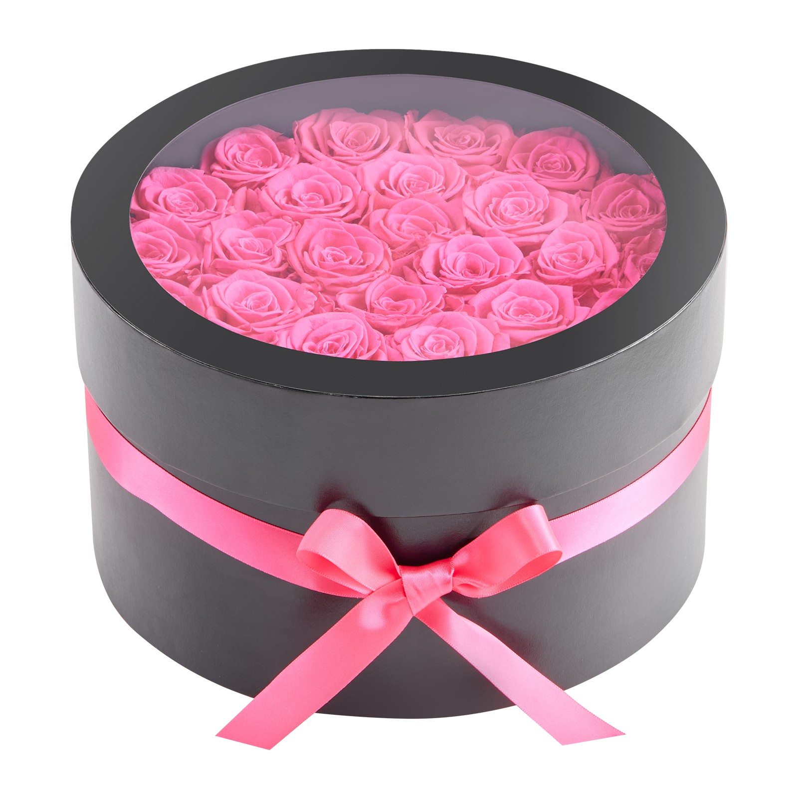 Uimoso 27 Preserved Roses in Round Box – Long-Lasting Red Bouquet