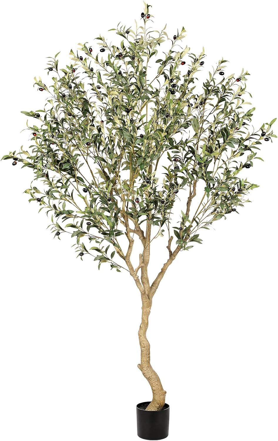 Realead 7FT Olive Trees Artificial Indoor – Tall Faux Olive Tree 7 Feet with Rea