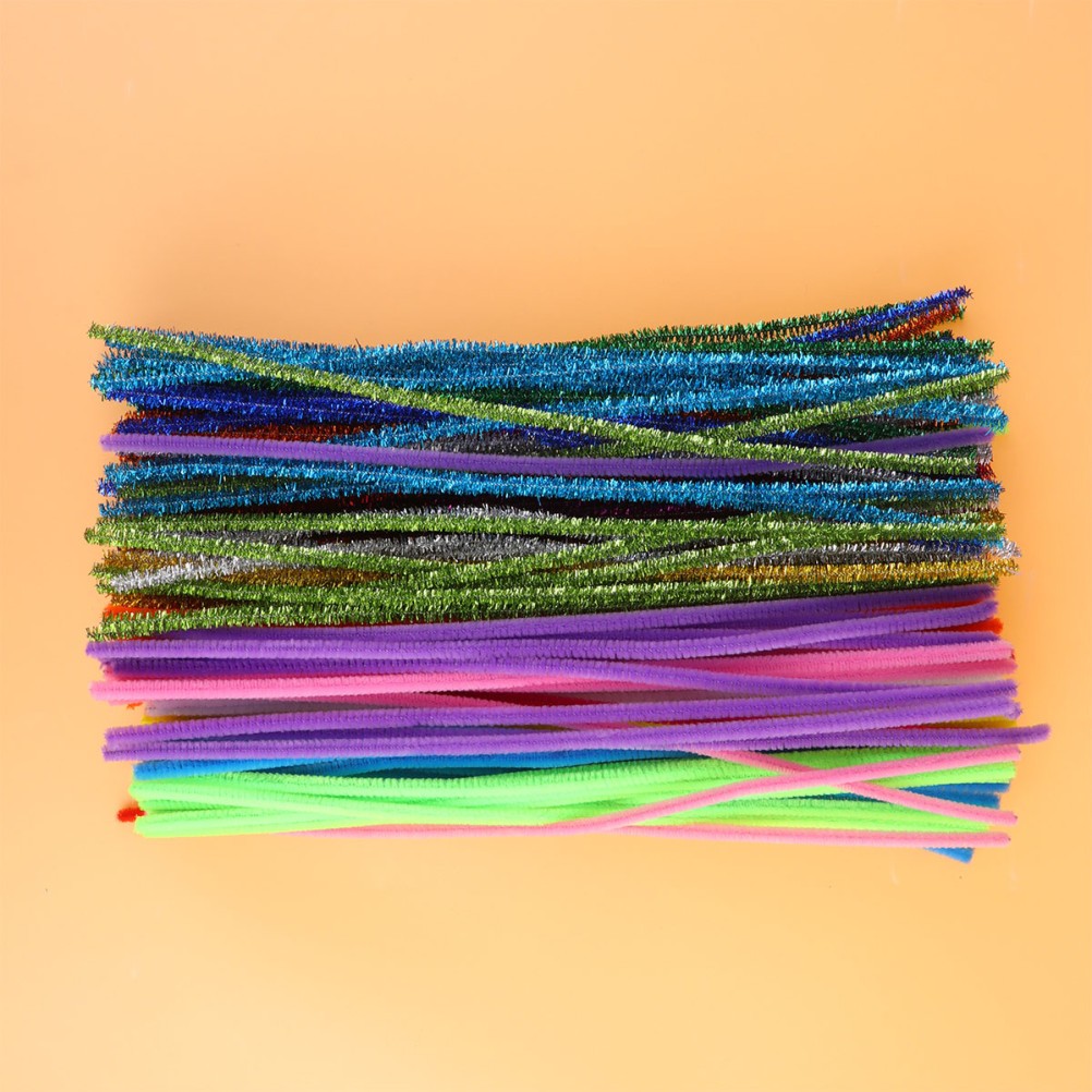200Pcs Colorful Reusable Stick Toy Bendable Twisted Bars for Kids DIY Projects