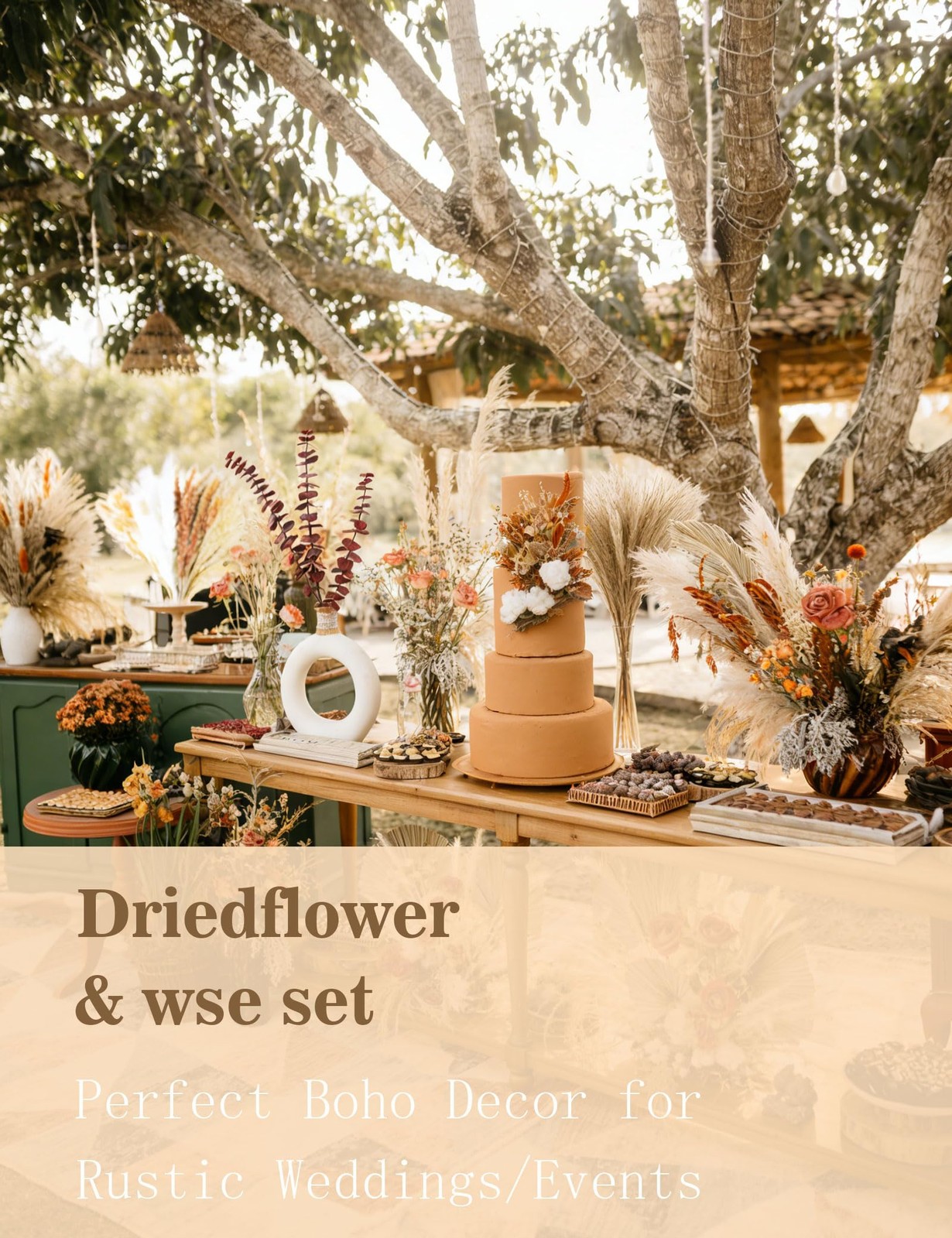 Pampas Grass Bouquet with Autumn Roses and Eucalyptus Leaves, 92 Pieces, for …