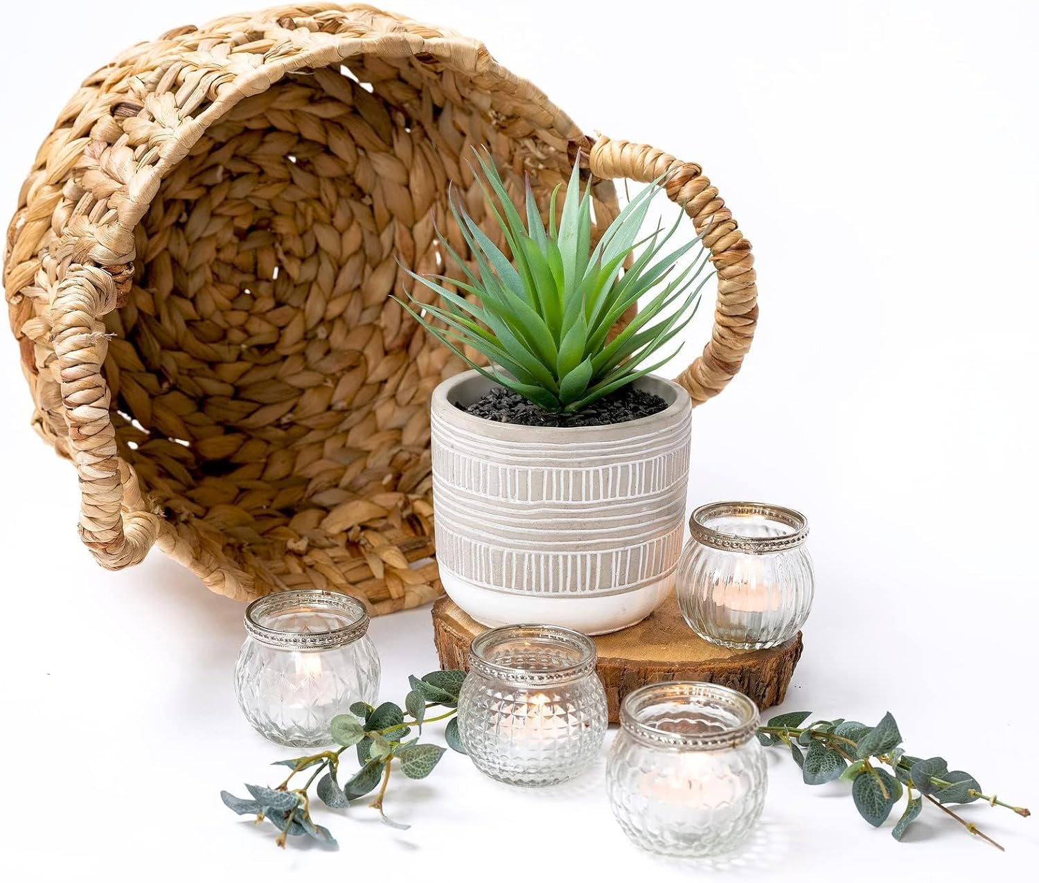 8″ Artificial Succulent Plant in Pot | Perfect Desk & Shelf Decor