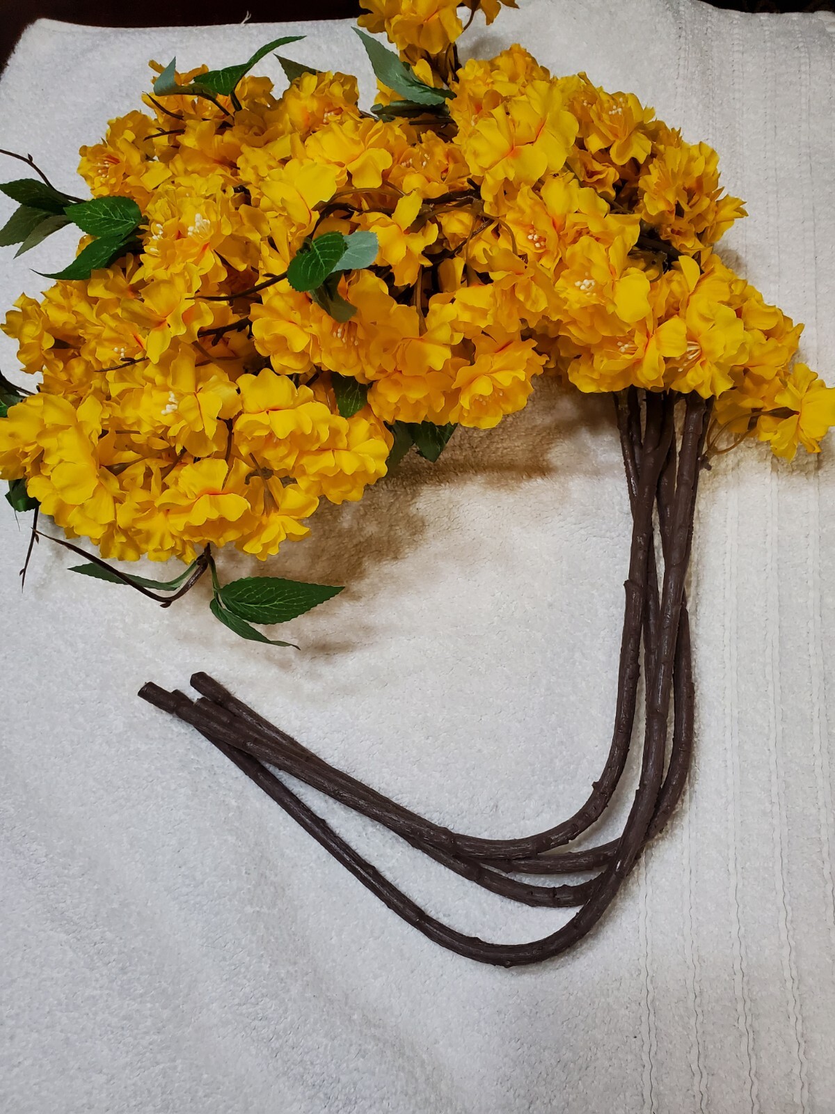 4 Pcs Artificial Cherry Blossom Flowers Bulk Silk Faux Flowers Real Touch Bou…