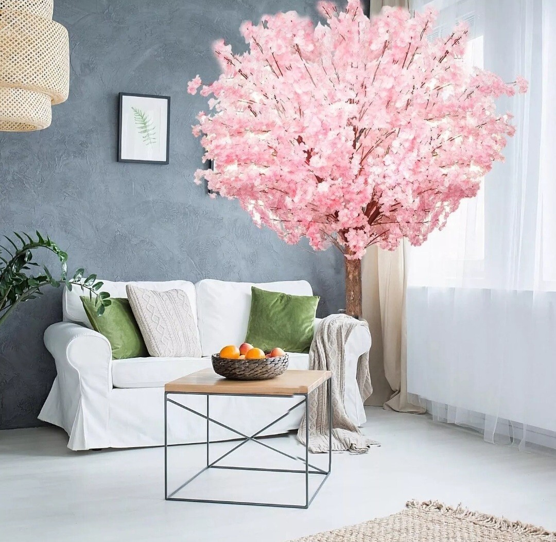 Artificial Cherry Blossom Tree – Handmade Pink Fake Cherry Blossom Tree 5 FT