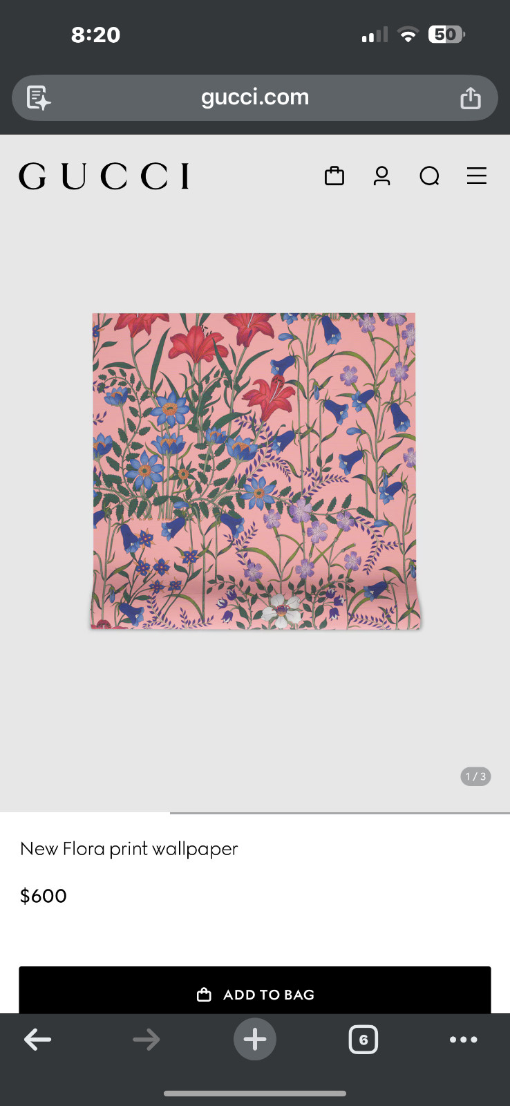 gucci wallpaper “new flora” pink wallpaper