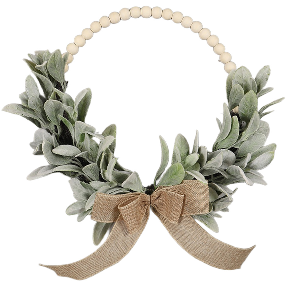 Realistic Artificial Eucalyptus Wreath for Spring Festive Wall Decoration