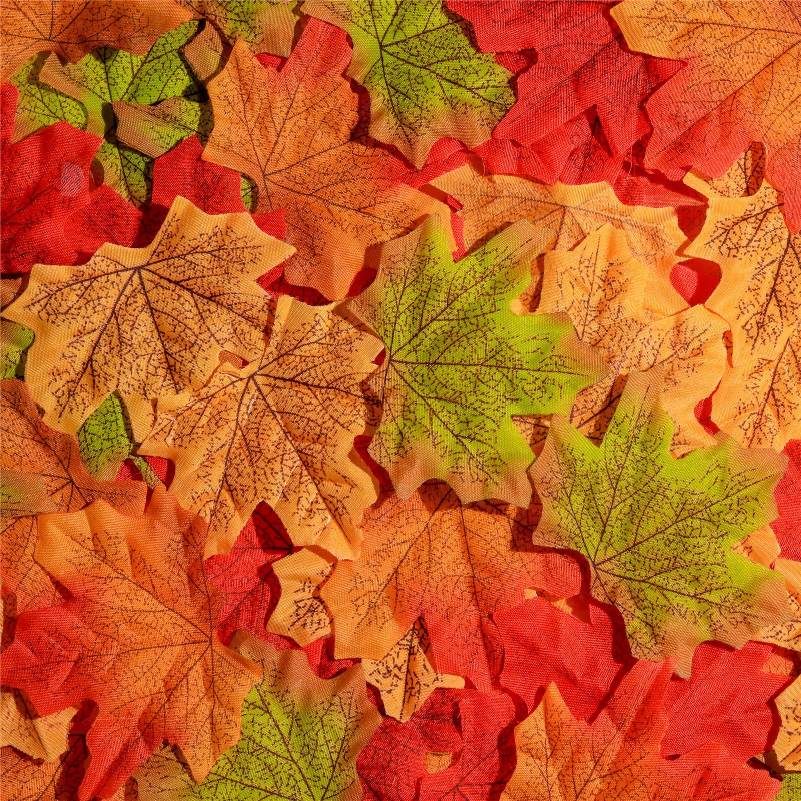 200 PCS Fake Fall Maple Leaf Decorations 3.15 Inch Autumn Thanksgiving
