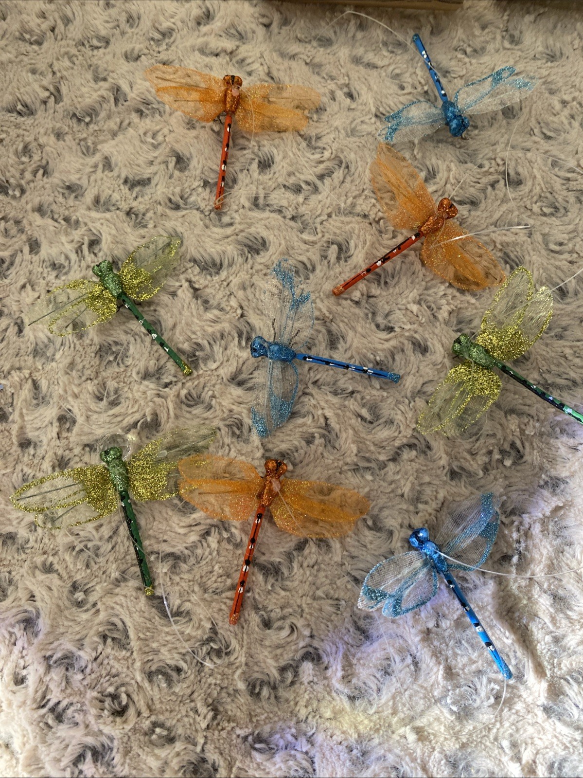 Boxed Set of 12 Dragonflies Or 12 Butterflies Garland Floral Decor & Arrangement